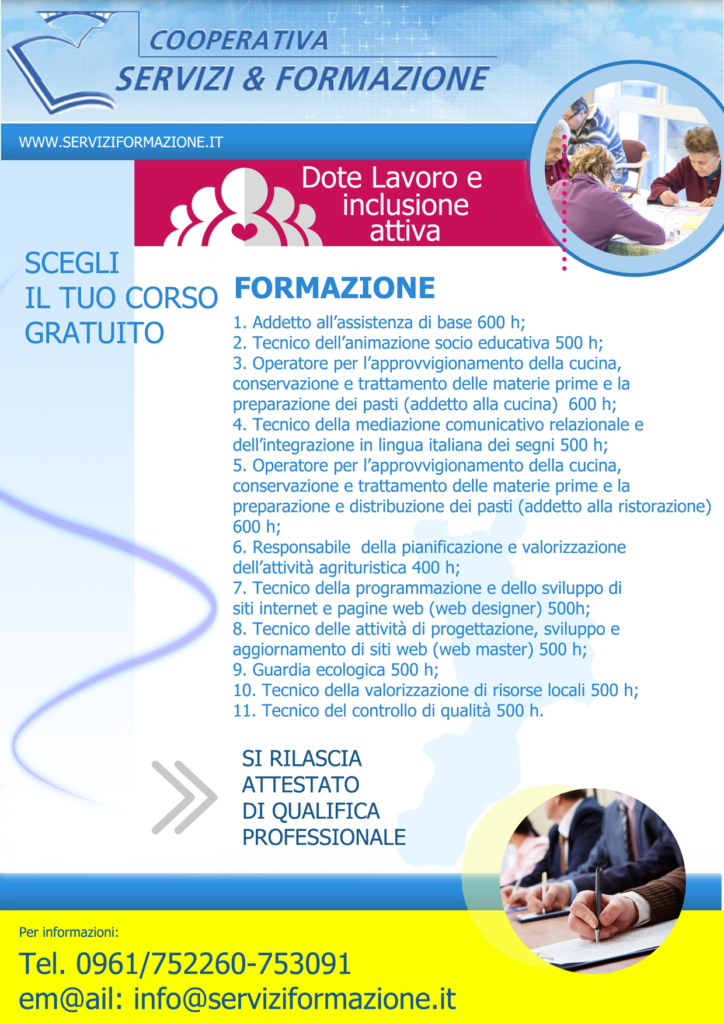 Tirocini e politiche attive del lavoro Catanzaro