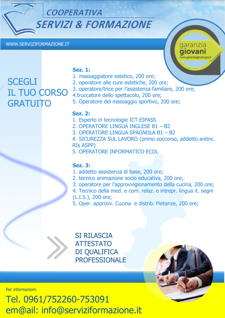 Tirocini e politiche attive del lavoro Catanzaro